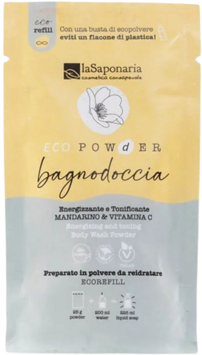 La Saponaria EcoPowder Gel Doccia in Polvere al Mandarino 25 gr