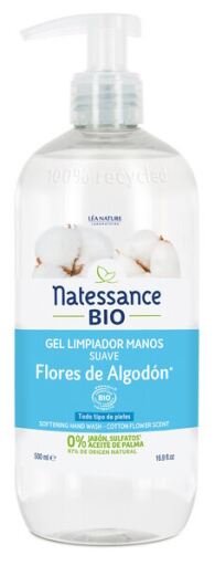 Laboratorio L&eacute;a Nature Natessance BIO Detergente Mani Gel Fiore di Cotone 500 ml