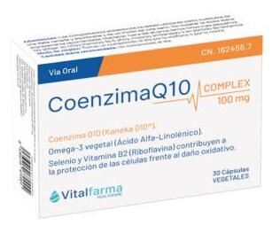 Vitalfarma Complesso di Coenzima Q10 100 mg 30 Capsule