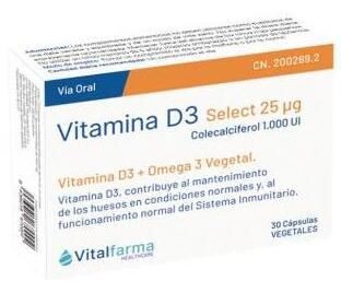 Vitalfarma Vitamina D3 25 mcg (1000Ui) 30 capsule