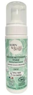 Born To Bio Schiuma detergente viso per pelli normali 150 ml