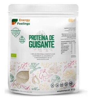 Energy Feelings Proteine di piselli alla vaniglia Eco Vegan Sg 1 Kg