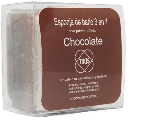Tikis Pan di Spagna Quadrato con Sapone al Cioccolato 100 gr