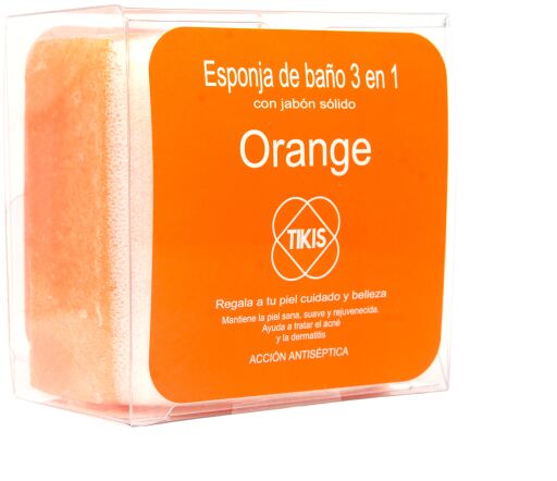 Tikis Spugna Quadrata al Sapone all'Arancia 100 gr