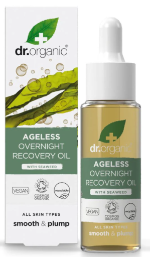 Dr. Organic Olio rigenerante notturno alle alghe 30 ml