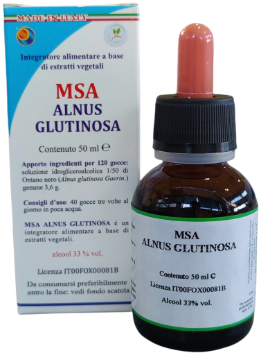Herboplanet Msa Alnus Glutinosa Germogli di Ontano 50 ml