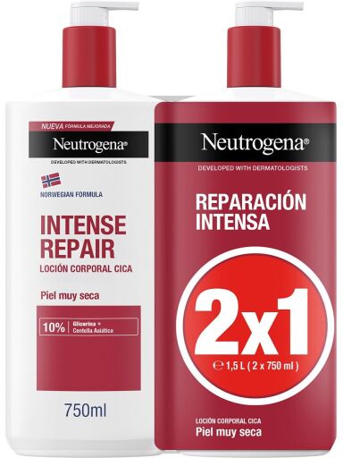 Neutrogena Intense Repair Body Lotion per pelli molto secche 2x750 ml