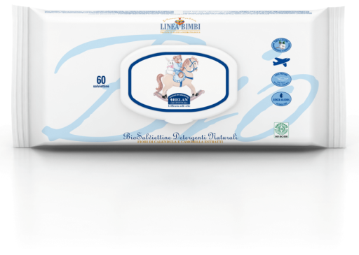 Helan Salviette detergenti organiche 60 unit&agrave;