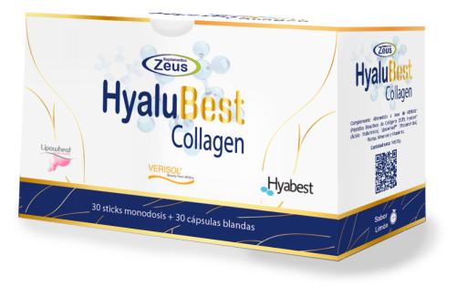 Suplementos Zeus Hyalubest Collagen 30 Stick + 30 Capsule