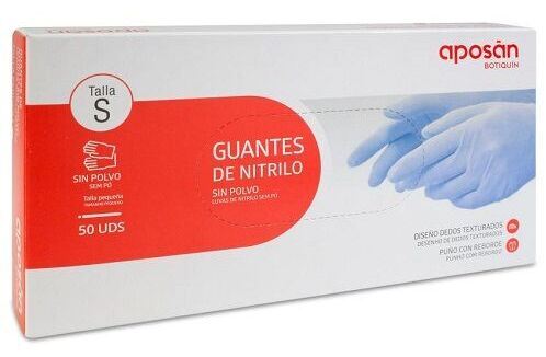 Kit di pronto soccorso Guanti in nitrile senza polvere Taglia S 50 unit&agrave;