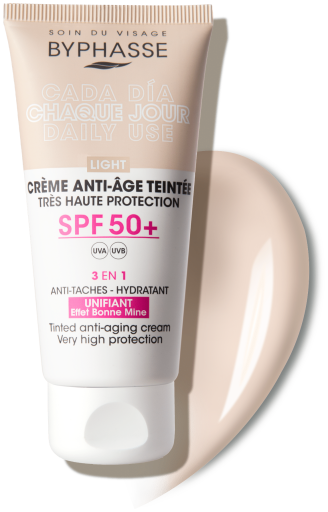 Byphasse Crema Viso Antiet&agrave; Con Colore SPF50+ 50 ml