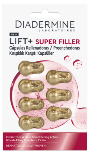 Diadermine Lift+ Super Filler Riempitivo Levigante per Viso e Collo 7 Unit&agrave;