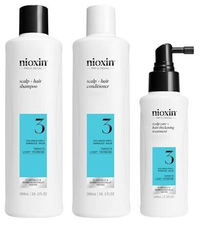 Nioxin System Kit 3 Trattamento per capelli tinti Lieve indebolimento 3 pezzi