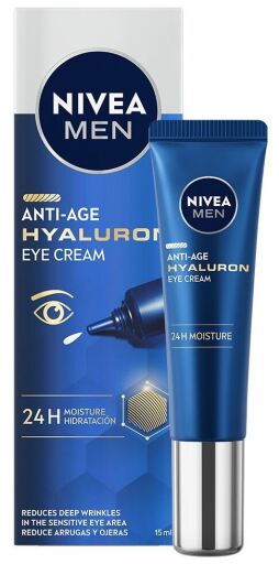 Nivea Contorno occhi antiet&agrave; all'acido ialuronico uomo 15 ml