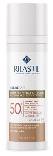 Rilastil Sun System Age Repair Crema Solare Anti-et&agrave; con Colore SPF50+ 50 ml