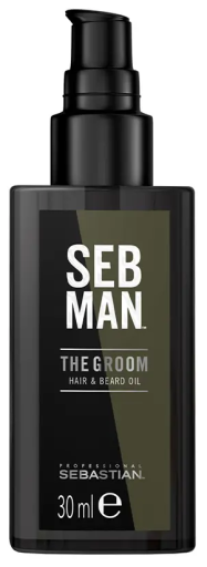 Sebastian Professional Seb Man The Groom Olio per la cura dei capelli e della barba 30 ml