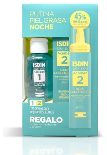 Acniben Concentrated Night Serum Lotto di 2 pezzi