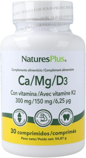NaturesPlus Ca/Mg/D3+K2 30 compresse
