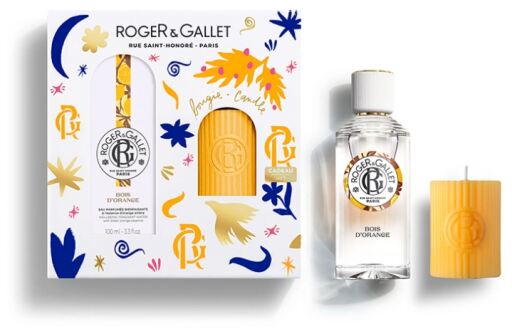 Roger & Gallet Bois D'Orange Eau Bienfaisante 100 ml + Candela 75 gr