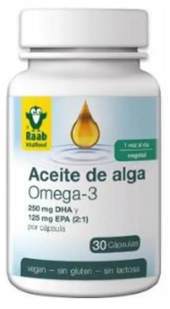 Raab Vitalfood Olio Di Alghe Omega 3 1183Mg 30 Capsule