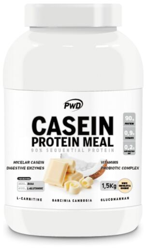 PWD Nutrition Farina Proteica Alla Caseina Cioccolato Bianco Cocco 1,5 Kg