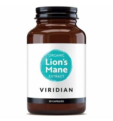 Viridian Estratto di criniera di leone biologico 30 capsule vegetali