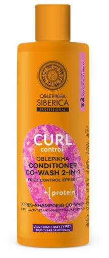 Natura Siberica Oblepikha O Co-Wash Balsamo per il controllo dei ricci 400 ml
