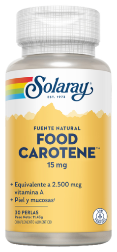 Solaray Carotene alimentare 2500 mcg 30 capsule