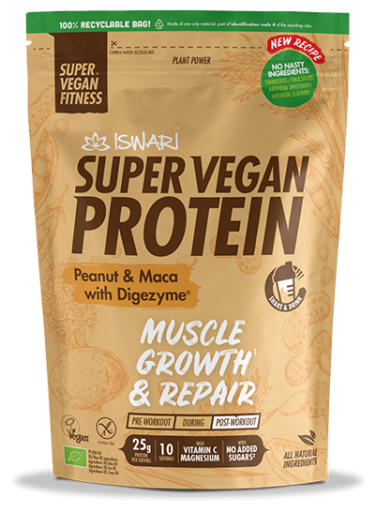 Iswari Super Vegan Protein Fitness Arachidi Maca 350 gr