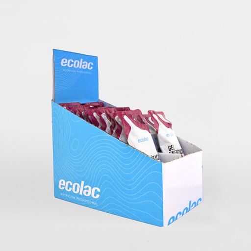 Ecolac Confezione di gel energetico ai frutti di bosco con caffeina 24 unit&agrave;