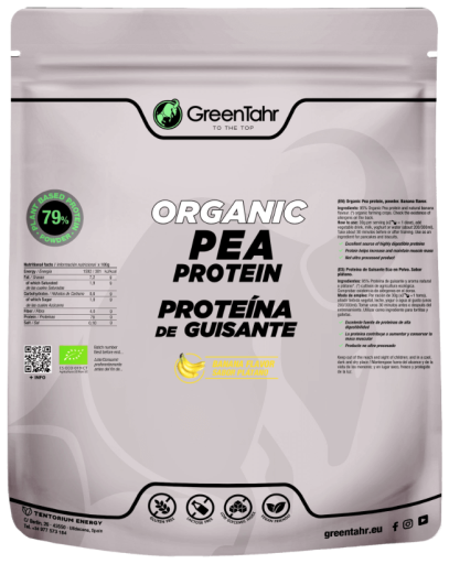 Greentahr Proteine di Pisello Gusto Banana 750 gr Eco