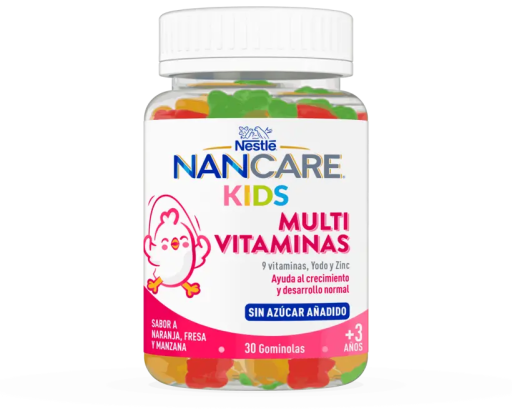Nancare Multivitaminici per bambini 30 gommose arancia fragola e mela