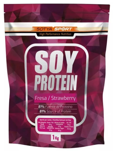 Sotya Proteine di soia alla fragola 1 Kg