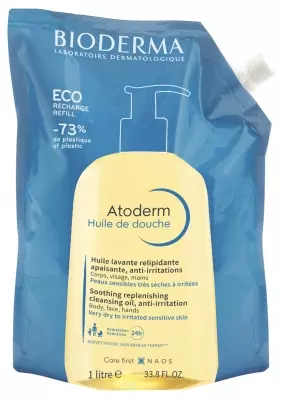 Bioderma Atoderm Olio Doccia Eco-Ricaricabile 1 L