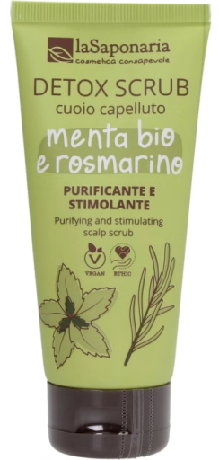 La Saponaria Scrub Detox per il cuoio capelluto Menta-Rosmarino 100 ml
