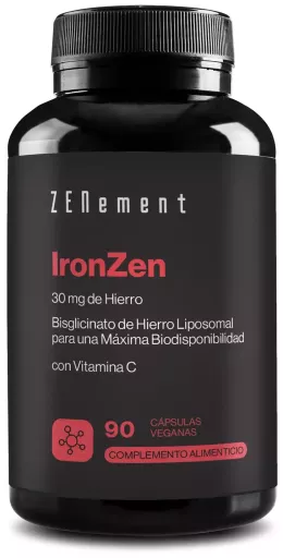 Zenement IronZen 30 mg di ferro con vitamina C, 90 capsule