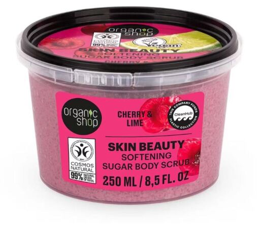 Organic Shop Scrub corpo allo zucchero di ciliegia e lime 250 ml