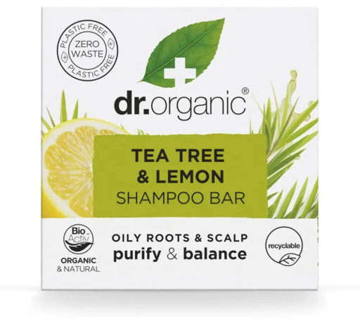 Dr. Organic Shampoo Solido Tea Tree Limone 75 gr