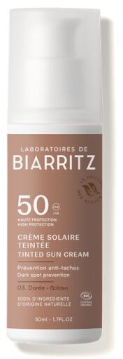 Laboratoires de Biarritz Crema viso dorata Alga Maris SPF 50 50 ml