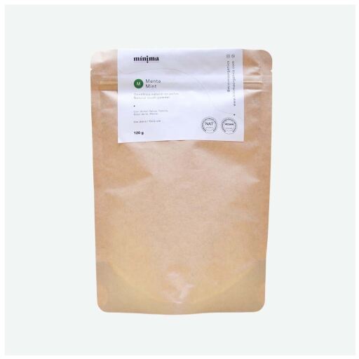 M&iacute;nima Organics Dentifricio alla menta in polvere