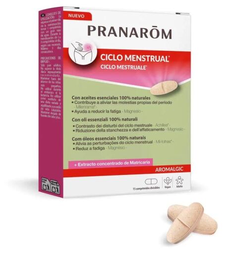 Pranarom Aromalgic Ciclo Mestruale 15 Compresse