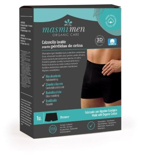 Masmi Boxer per incontinenza leggera taglia M