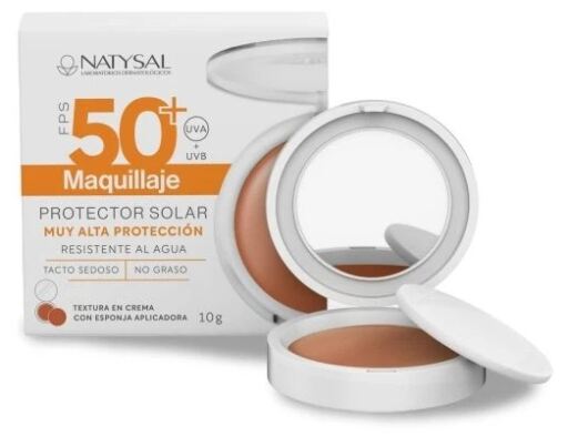 Natysal Crema solare trucco SPF 50+ polvere 10 gr