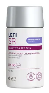 Leti Crema minerale antirossore Sr SPF 30 40 ml