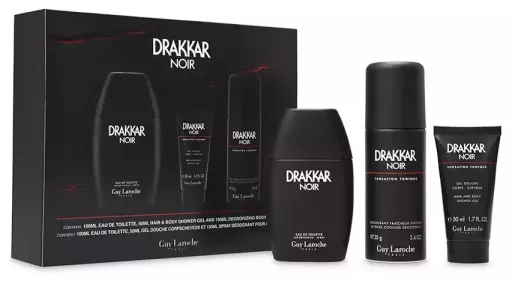 Drakkar Custodia nera 3 pezzi