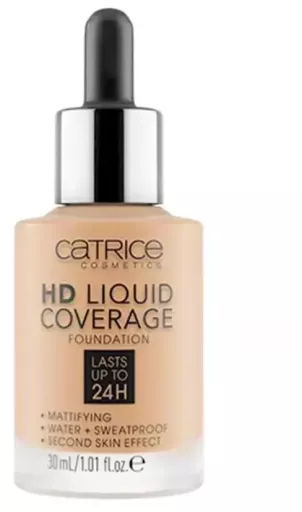 Catrice Cosmetics Fondotinta Hd Liquid Coverage Base Nude Beige 30 ml