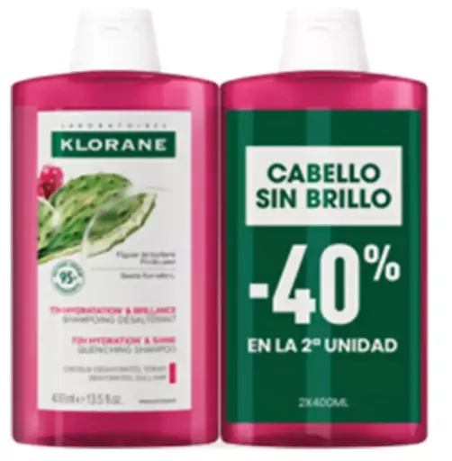 Klorane Confezione shampoo al fico barbaro 2 x 400 ml