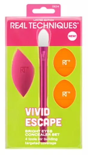 Real Techniques Vivid Escape Bright Eyes Concealer Case 4 pezzi