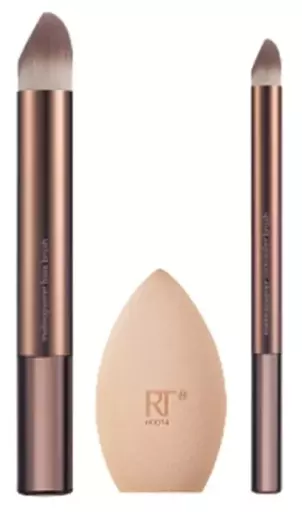 Real Techniques Makeupsaver - Custodia per spugna e pennello, 3 pezzi