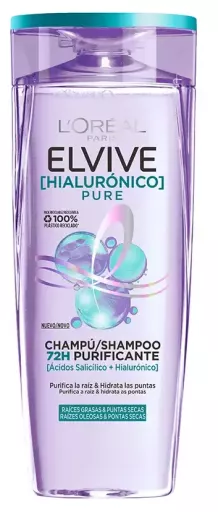 L'Or&eacute;al Paris Elvive Shampoo Puro all'Acido Ialuronico 380 ml